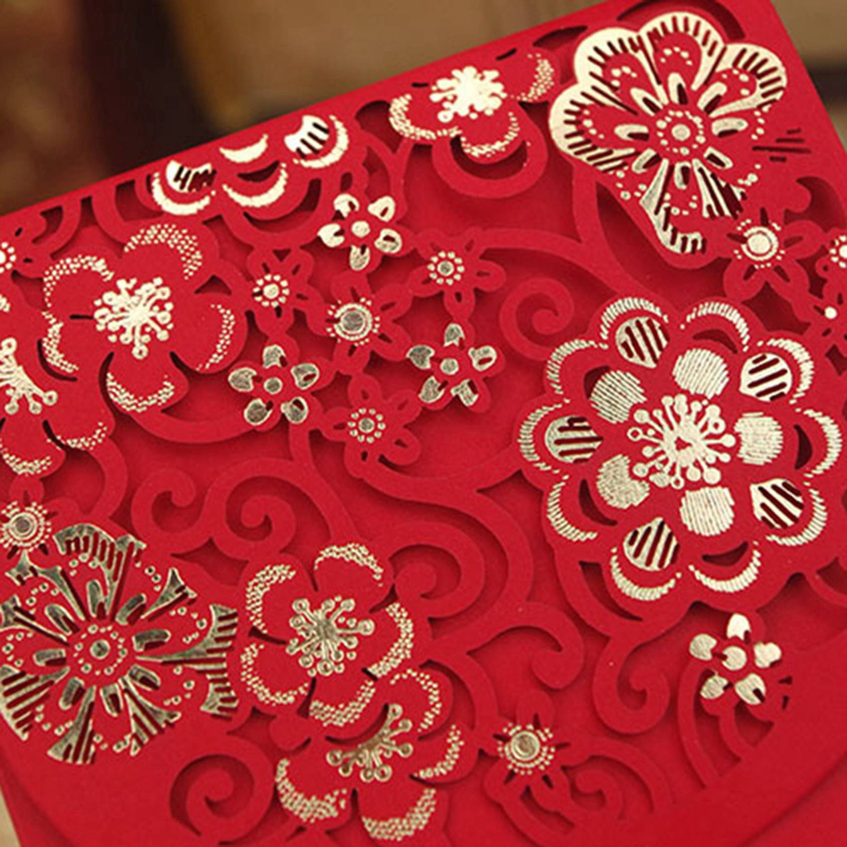 Wedding Envelopes - 20PCS ซองจดหมายสีแดงจีนซองเงินนำโชคงานแต่งงานซองแดงสำหรับงานแต่งงานปีใหม่ (7X3.4 นิ้ว)-AT36