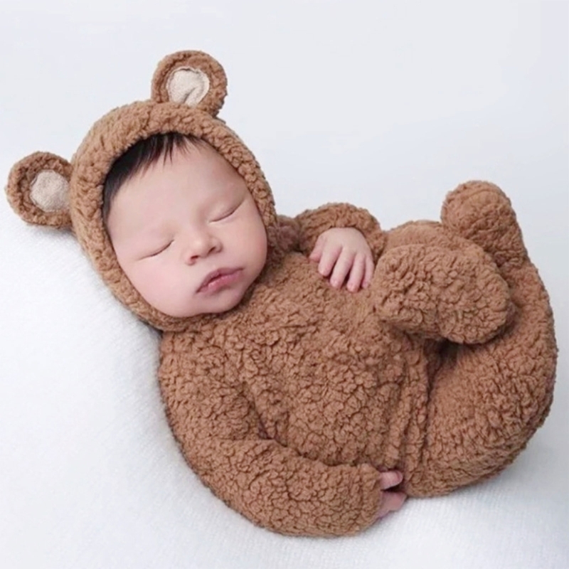 Photo Booth Prop - 2 ชิ้นการถ่ายภาพ Props สําหรับเด็กทารกเด็กหญิง Unisex Jumpsuit