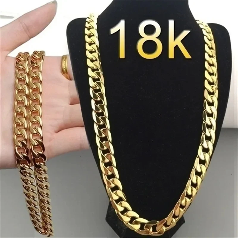 Wedding Job - ข้อเสนอพิเศษ สร้อยคอทอง 18K เงินแท้ 925 สร้อยคลาสสิคขนาด