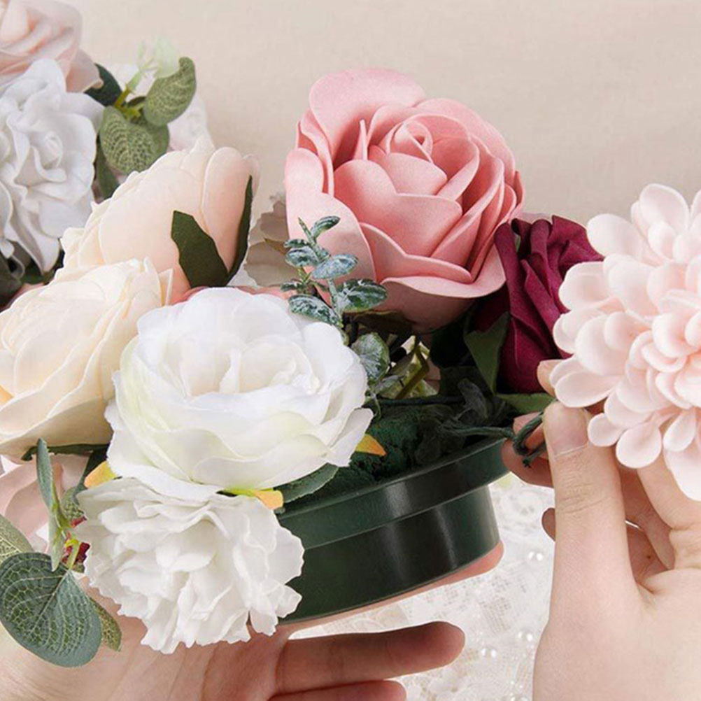 Wedding Supply Decor - 2 ชิ้น ฐานดอกไม้ทรงกลมสำหรับจัดดอกไม้ ดูดซับน้ำได้ สำหรับตกแต่งดอกไม้ งานแต่งงาน