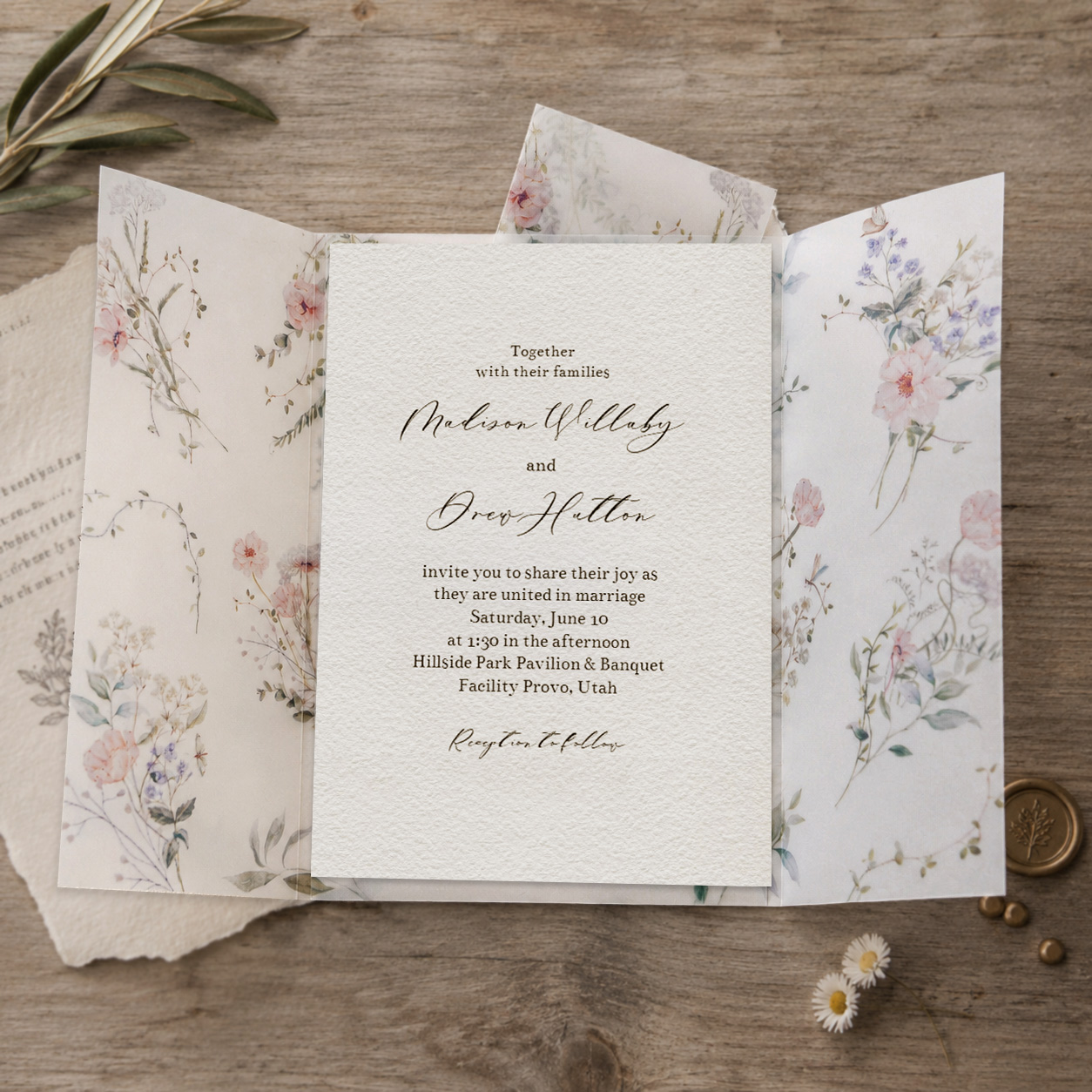 20/50 ชิ้น กระดาษเวลลัมห่อพร้อ - Wedding Envelopes บทวิจารณ์และราคา