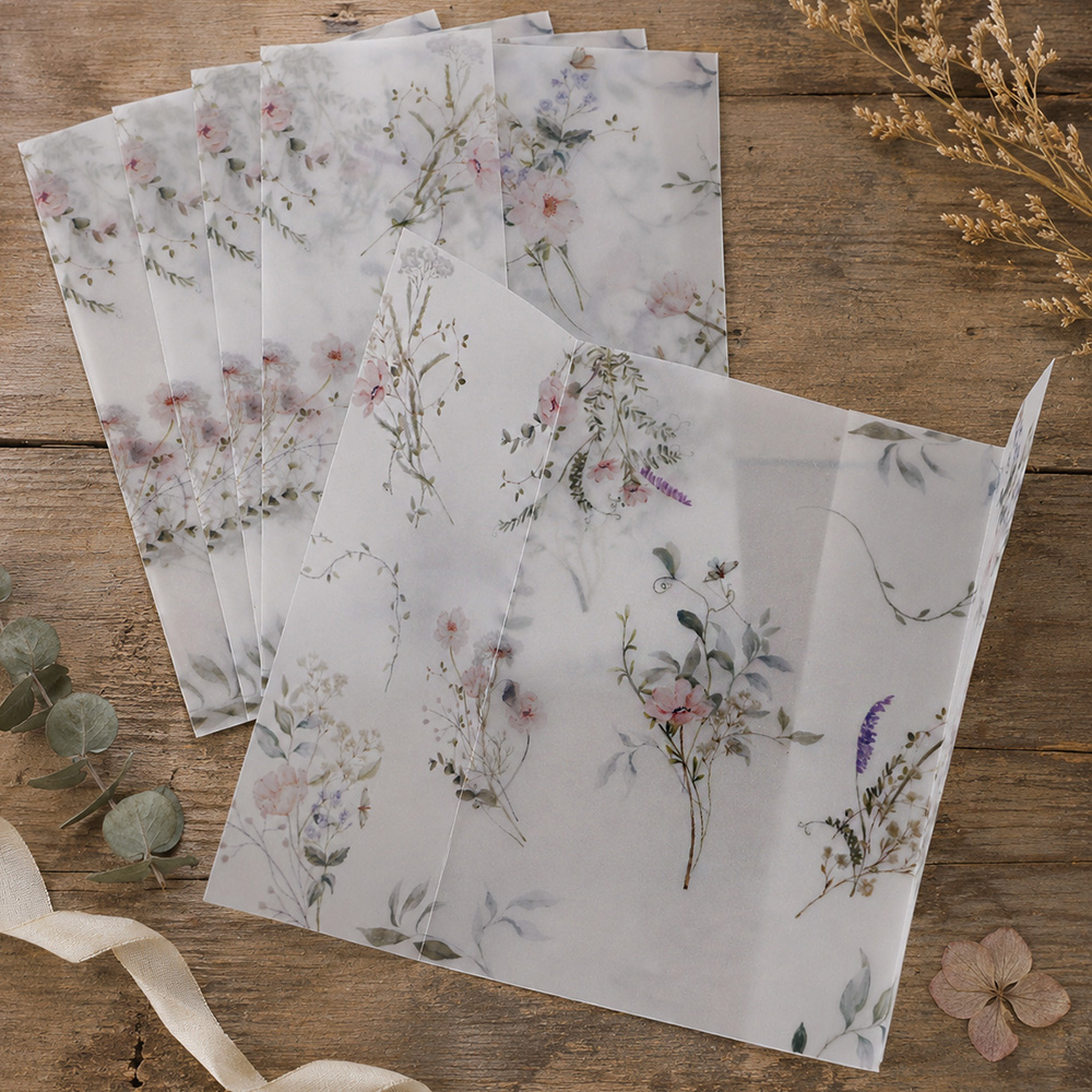 20/50 ชิ้น กระดาษเวลลัมลายดอกไ - Wedding Envelopes บทวิจารณ์และราคา