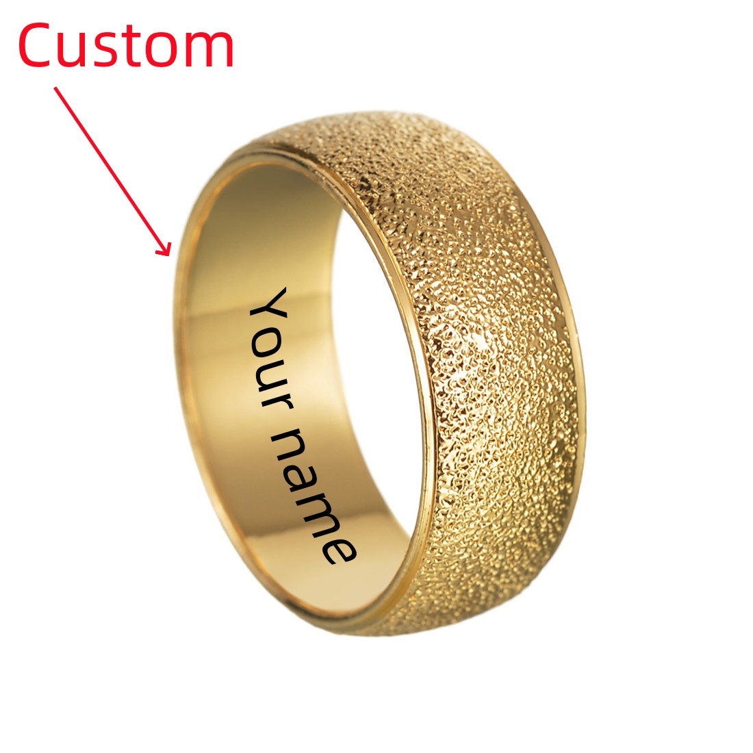 แหวนทองแดงแฟชั่นสลักลายตามสั่ง - Wedding Zone บทวิจารณ์และราคา