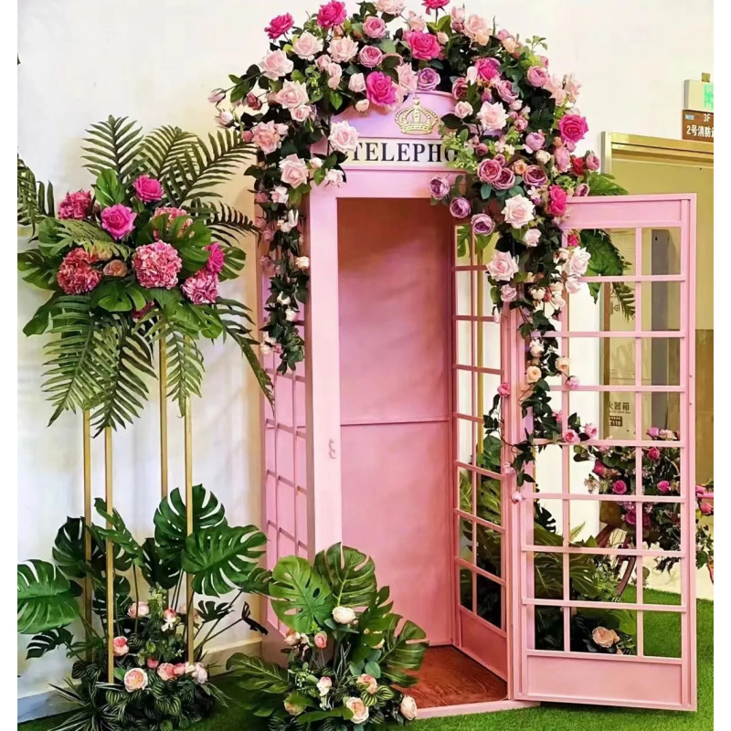 ตู้โทรศัพท์สีชมพูแบบกำหนดเองพร - Photo Booth Prop บทวิจารณ์และราคา