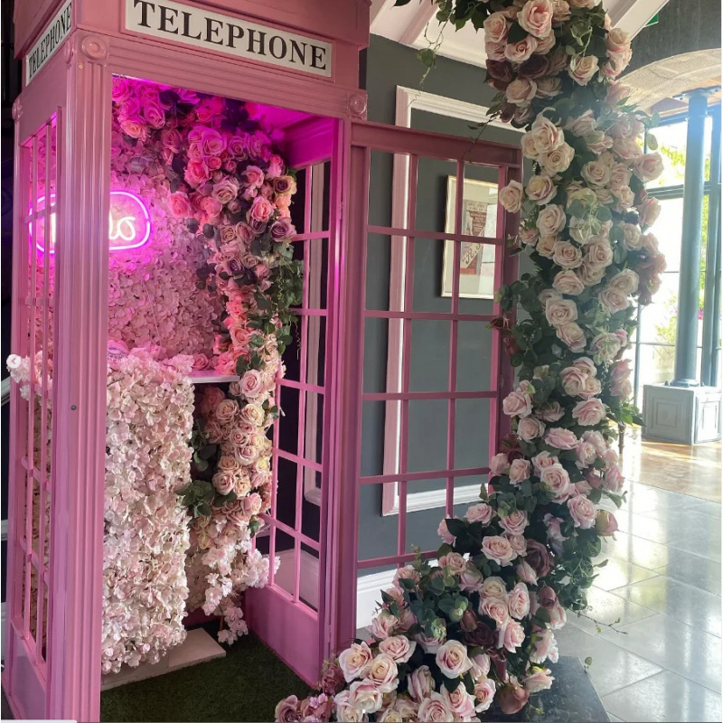 ตู้โทรศัพท์สีชมพูแบบกำหนดเองพร - Photo Booth Prop บทวิจารณ์และราคา