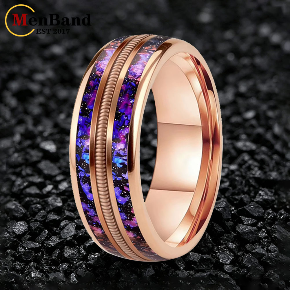 แหวนแต่งงานแฟชั่นขนาด 8 มม. สำ - Wedding Zone บทวิจารณ์และราคา