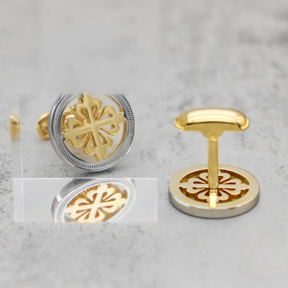 Luxury Iris ดอกไม้ Cufflinks ค - Wedding Supply Factory บทวิจารณ์และราคา