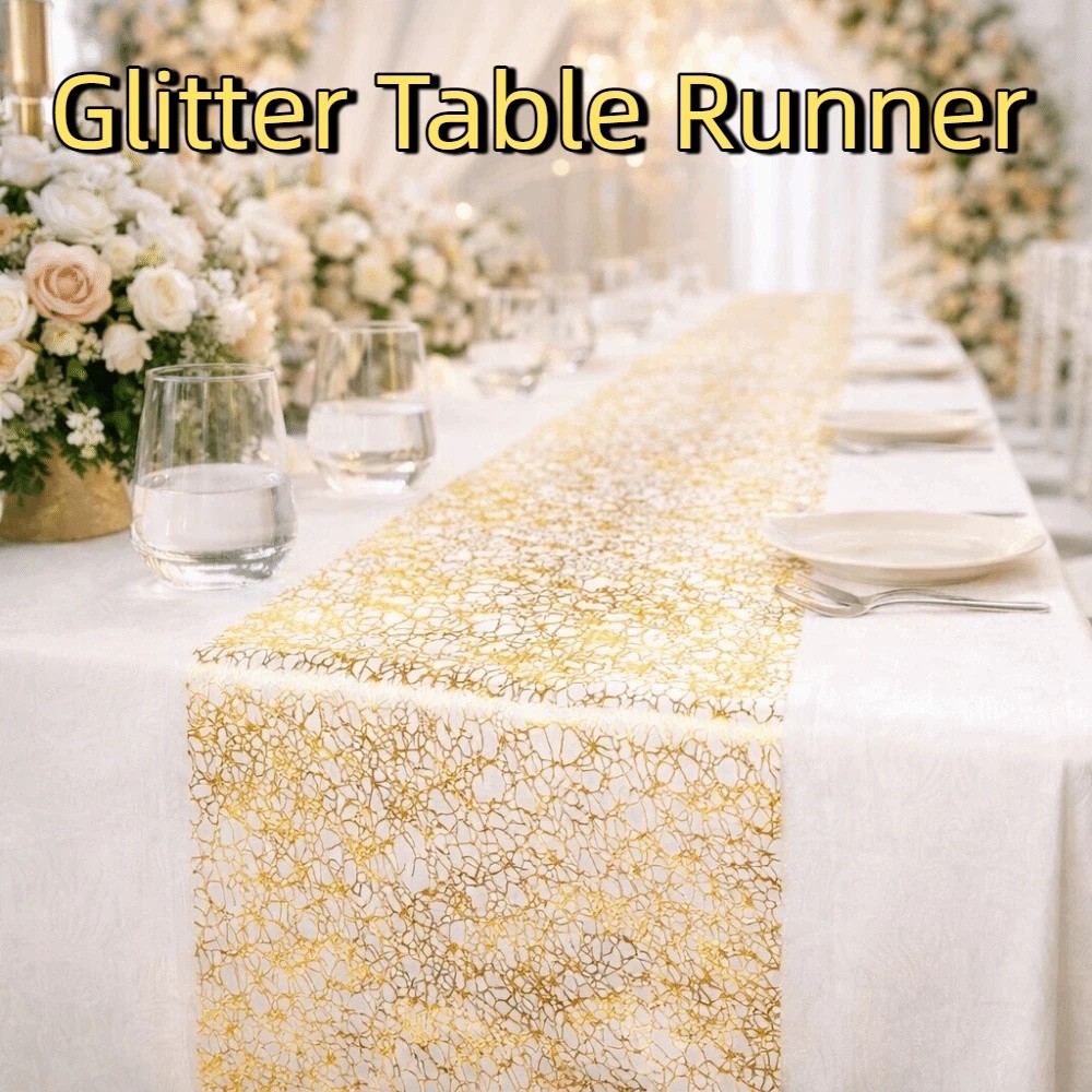 ผ้าปูโต๊ะกลิตเตอร์วิบวับ รูปทร - Table Runner Sequin บทวิจารณ์และราคา