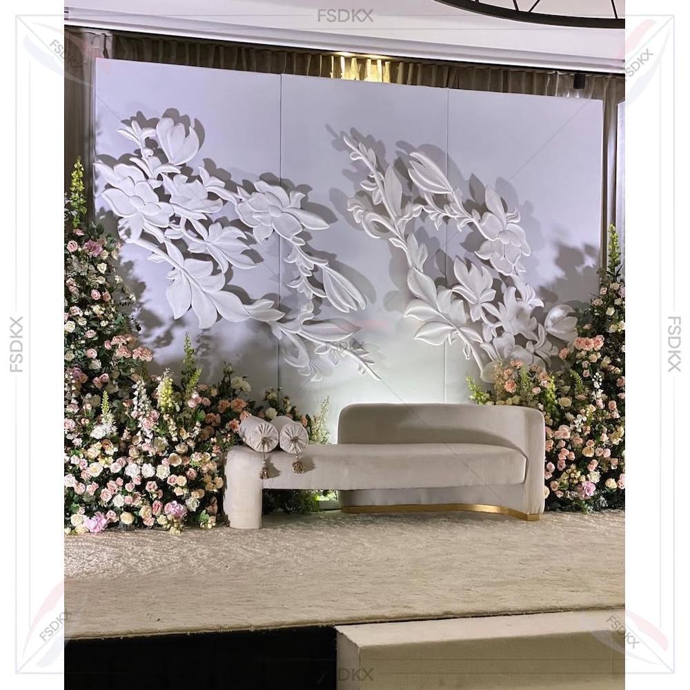 ซุ้มแต่งงานสีขาว ฉากหลังดอกไม้ - Supplier Wedding บทวิจารณ์และราคา