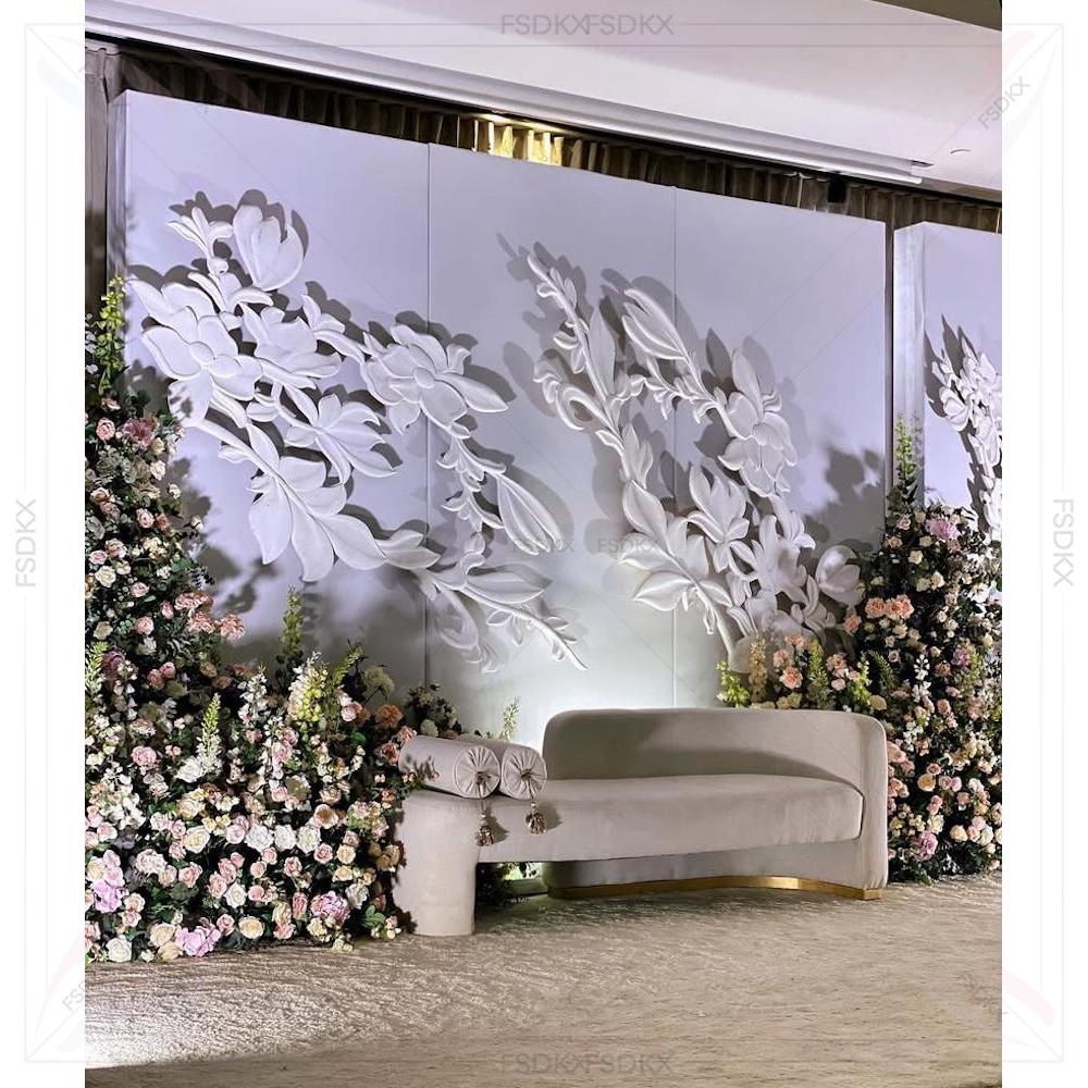 ซุ้มแต่งงานสีขาว ฉากหลังดอกไม้ - Supplier Wedding บทวิจารณ์และราคา