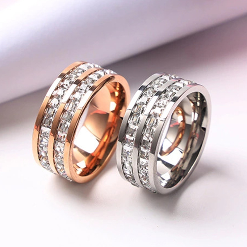 Luxury Rose Gold สีเดี่ยวคู่แถ - Wedding Zone บทวิจารณ์และราคา