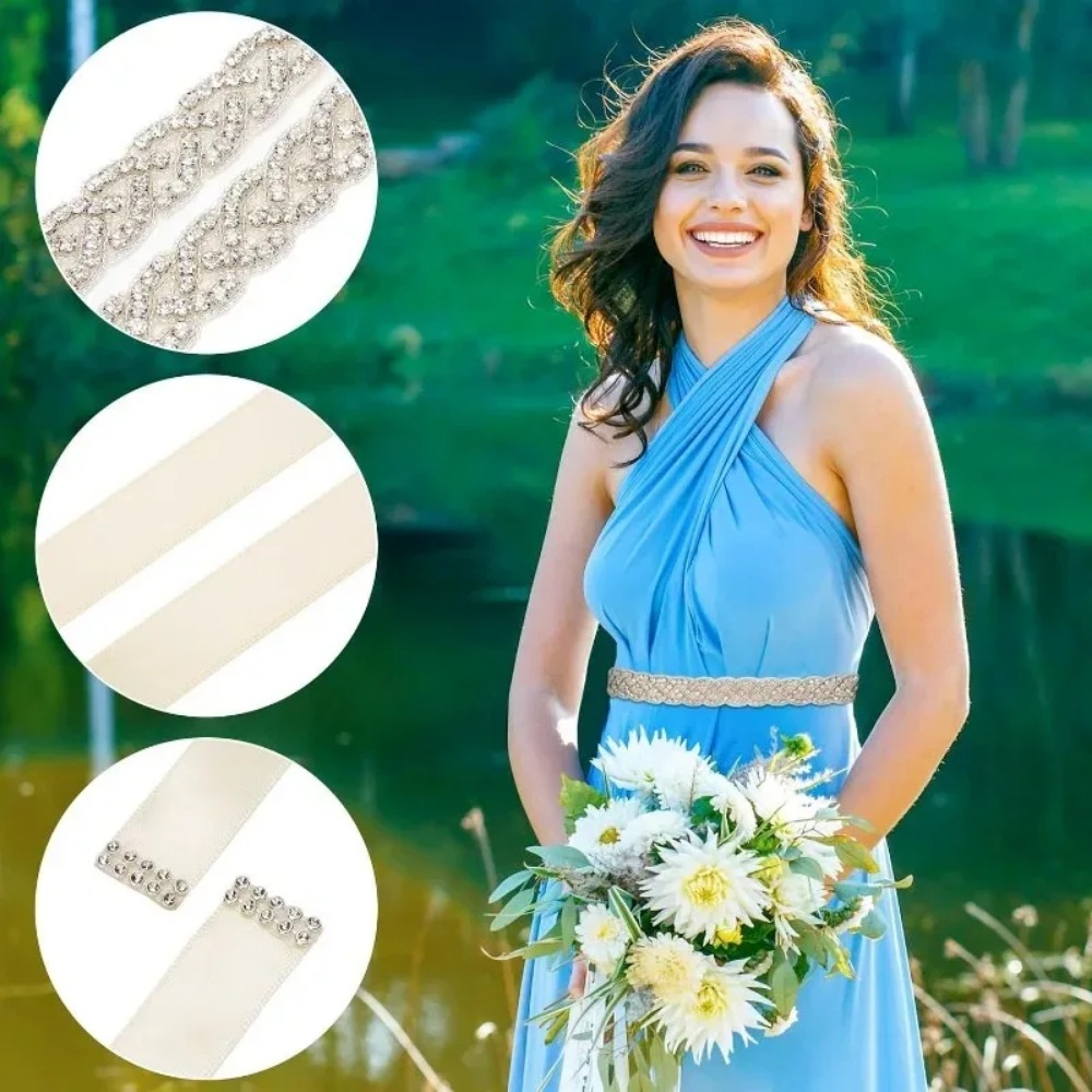 เครื่องประดับชุดเพื่อนเจ้าสาวส - Bridal Sash Ribbon บทวิจารณ์และราคา