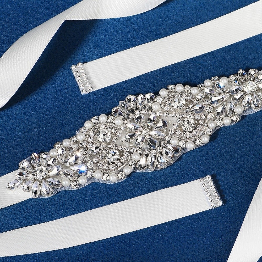 เข็มขัดเจ้าสาวริบบิ้นหวานๆ เข็ - Bridal Sash Ribbon บทวิจารณ์และราคา