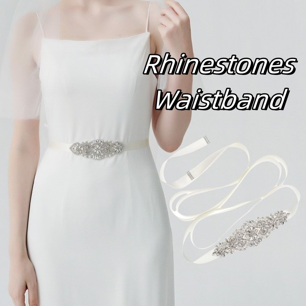 เข็มขัดแฟชั่นสำหรับเจ้าสาว สีเ - Bridal Sash Ribbon บทวิจารณ์และราคา